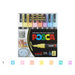 Uni POSCA Acrylic Paint Marker Pen 7/8 Colors Set, Pastel / 3M