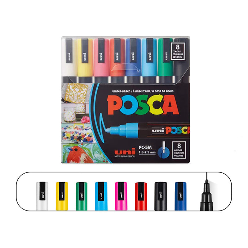 Uni 1PC Plumones Colores Marker Pen Posca Acrylic School