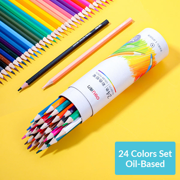 Set of 24 colored pencils