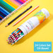 Watercolor Oil-Based Colored Pencil 12/24/36/48 Colors Set, 24 Pcs Oil-Based Set