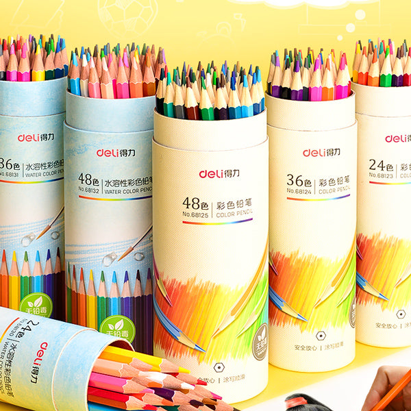 Colour Block Soft-Core Watercolor Pencil Set - 24pc