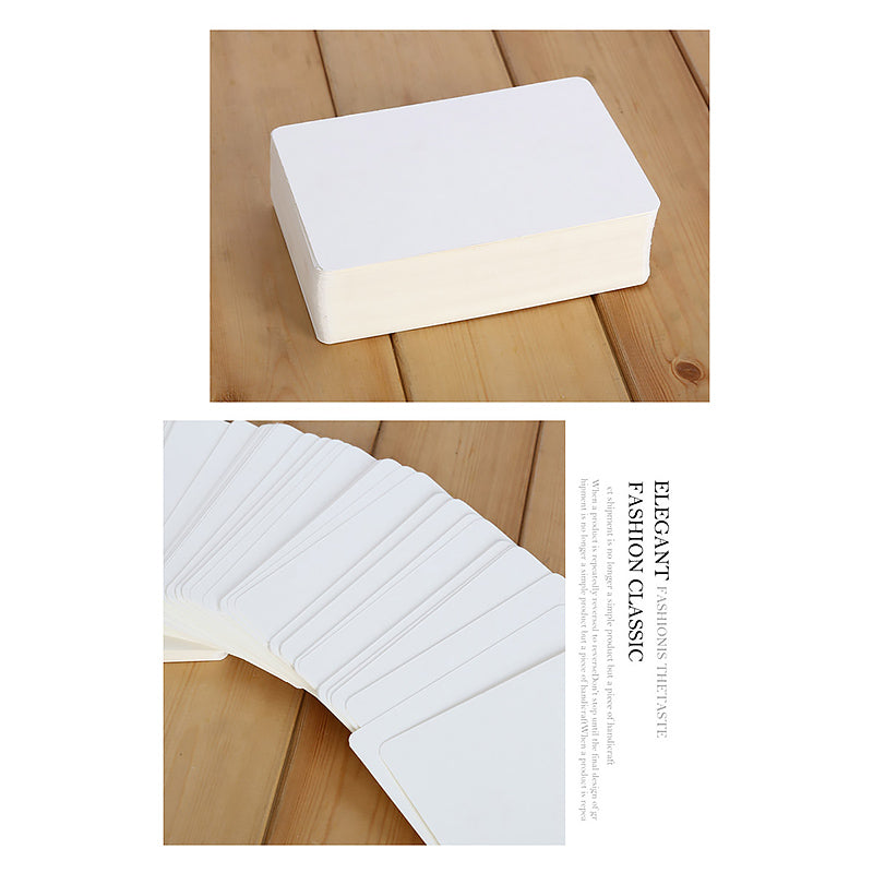 White Blank Memo Card 100 Sheets