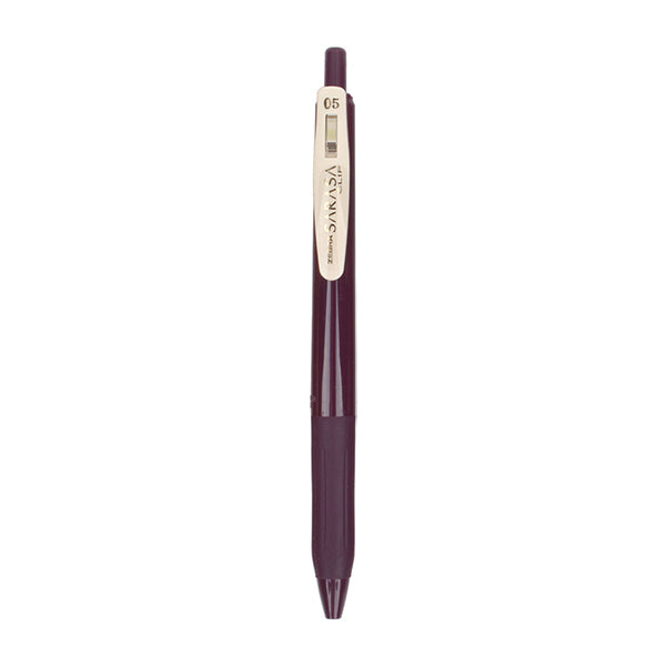 Zebra Sarasa Clip Vintage Colors Retractable Gel Pen 0.5mm 5 Colors / Set, Bordeaux Purple