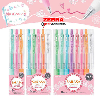 Zebra Mildliner Soft Double-Sided Highlighter 35 Full Color  Assorted with Sarasa Clip Pen Black 0.5mm and Original Vinyl Pen Case :  Office Products